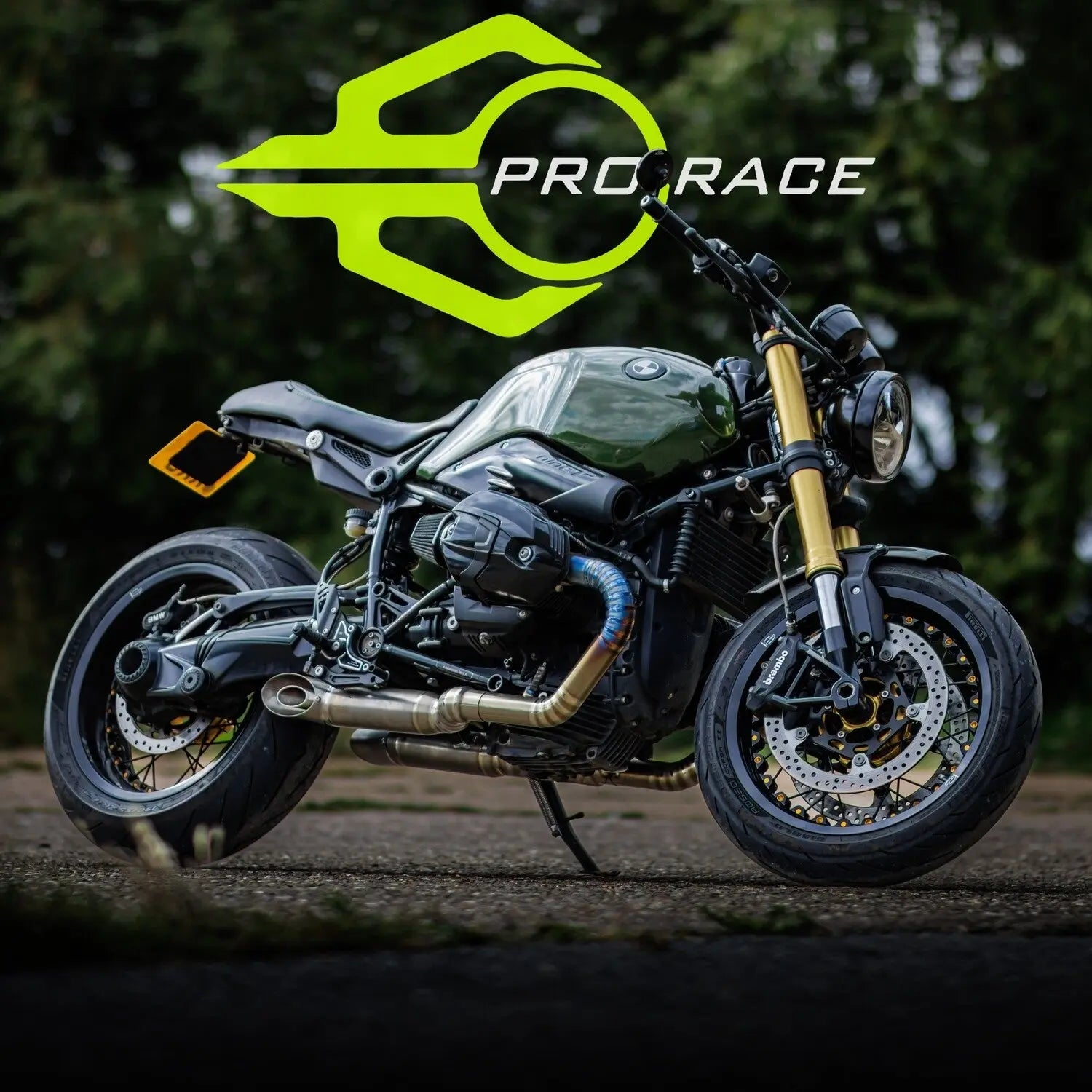 BMW R Nine-T Roadster 2021-2024 SR-1 Full Titanium Pie-cut Exhaust System Pro-Race exhaust systems
