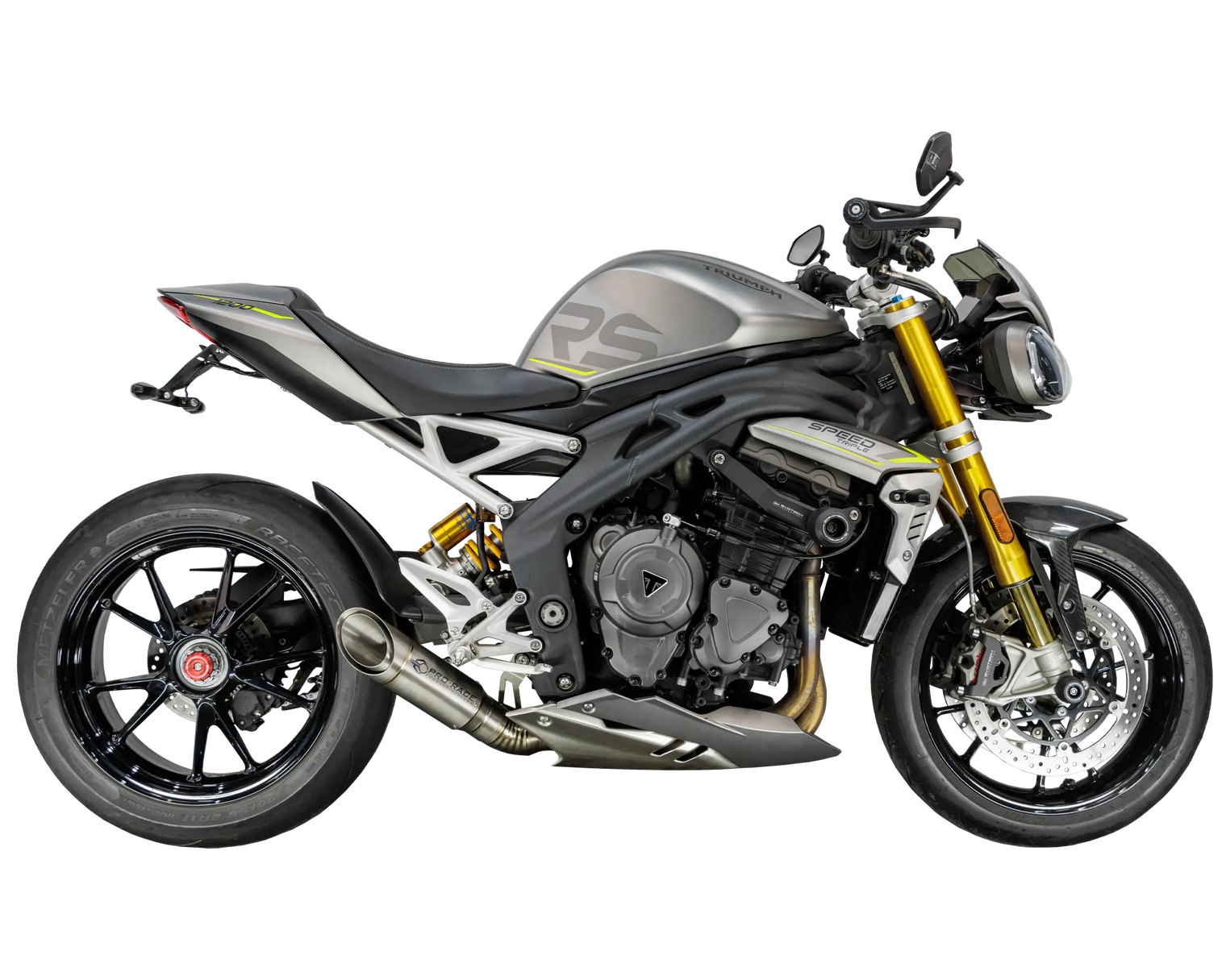 Triumph Speed Triple 1200 RS/RX 2025-2026 GP-R4 Slip-on exhaust (Low Mount) Pro-Race exhaust systems