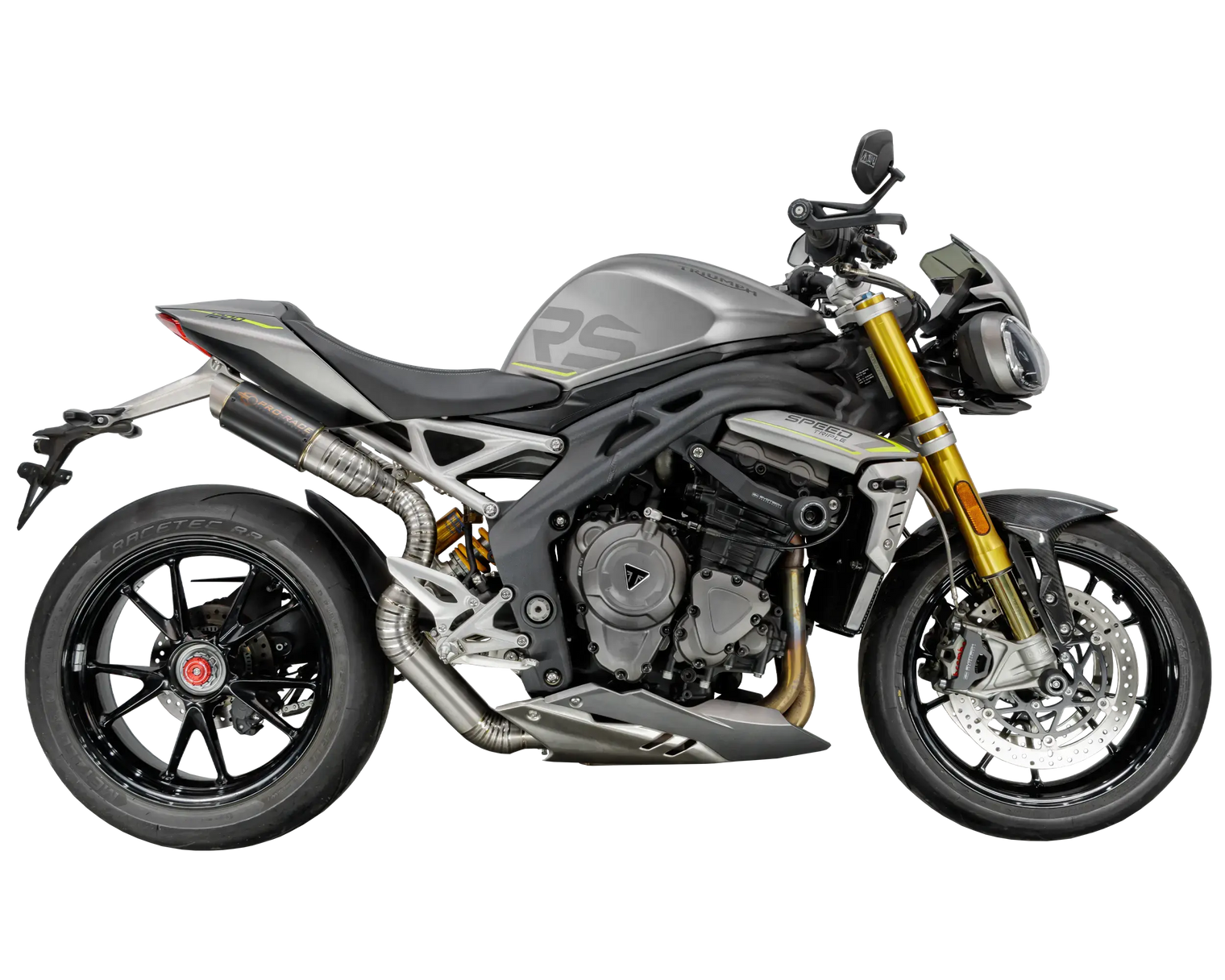 Triumph Speed Triple 1200 RS 2021-2024 GP-R1 Titanium under-seat exhaust system Pro-Race exhaust systems
