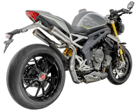 Triumph Speed Triple 1200 RS 2021-2024 GP-RC1 Titanium under-seat exhaust system Pro-Race exhaust systems