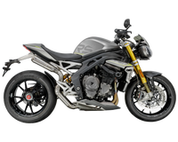 Triumph Speed Triple 1200 RS 2021-2024 GP-RC1 Titanium under-seat exhaust system Pro-Race exhaust systems