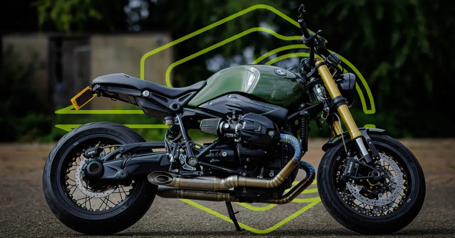 BMW R Nine-T Roadster 2021-2024 SR-1 Full Titanium Pie-cut Exhaust System Pro-Race exhaust systems