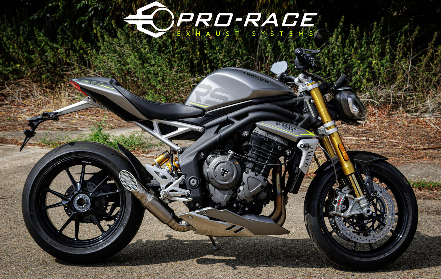Triumph Speed Triple 1200 RS/RR 2021-2024 GP-S1R Low Mount Slip-on exhaust Pro-Race exhaust systems